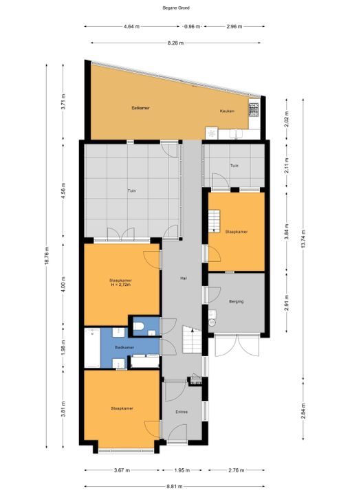 Ds Veldhoenlaan 10, Voorburg plattegrond-1