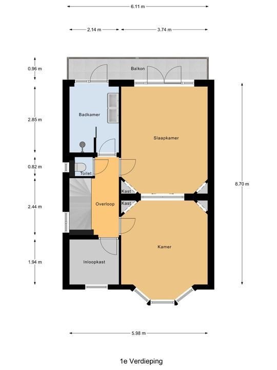 Michiel de Ruyterweg 27, Delft plattegrond-4