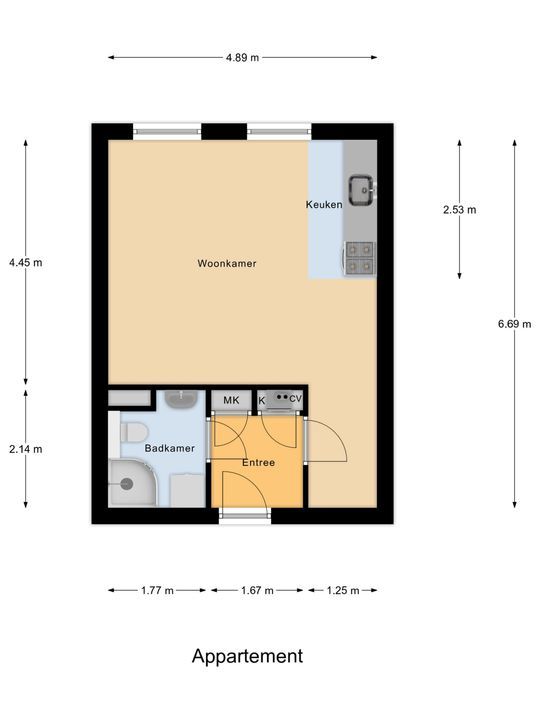 Nieuwe Gracht 21, Delft plattegrond-0
