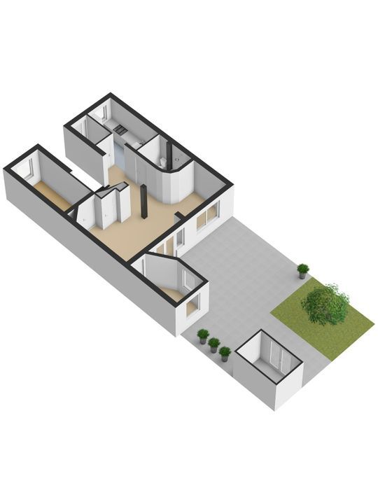 Jacob Catsstraat 64, Delft plattegrond-1