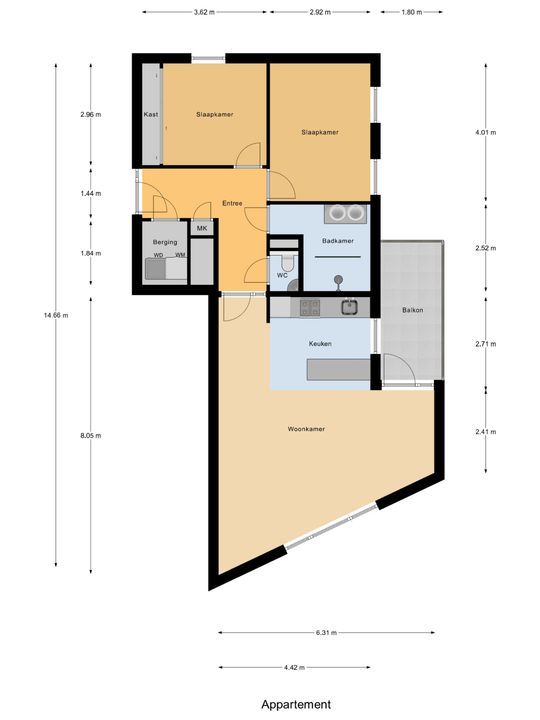 Staalweg 12, Delft plattegrond-0