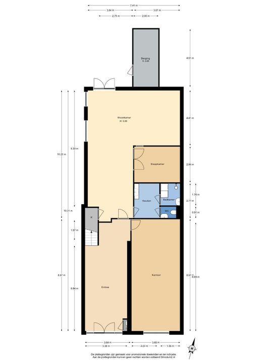 Molslaan 204, Delft plattegrond-0