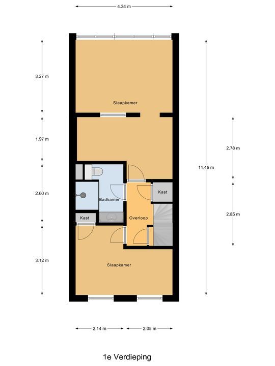 Verwersdijk 186, Delft plattegrond-2