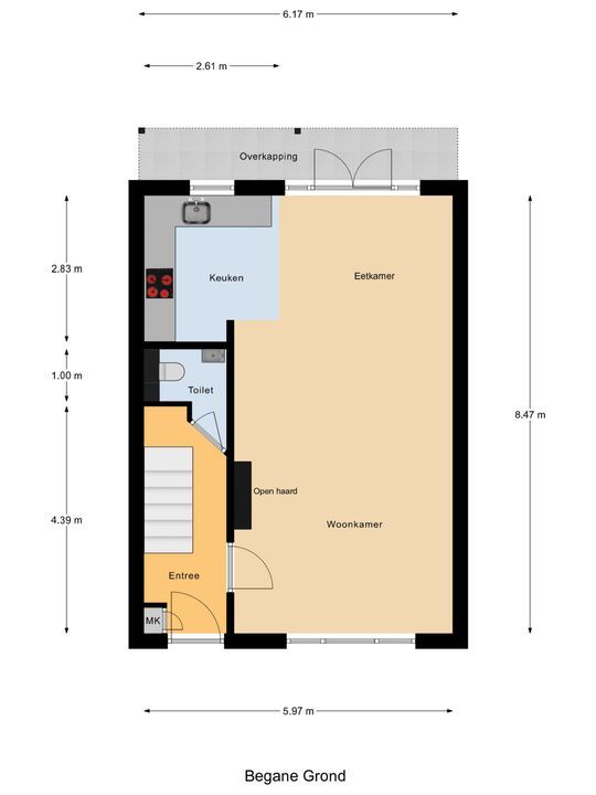 Michiel de Ruyterweg 27, Delft plattegrond-2