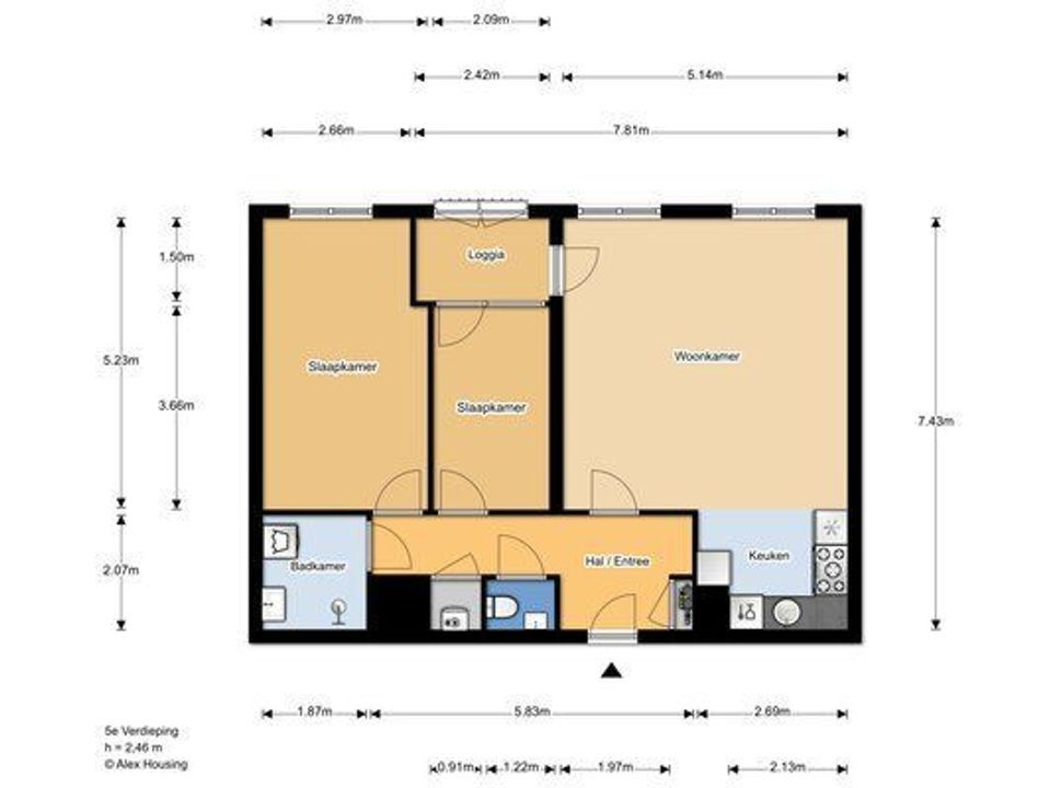 Melkdragerhof 195, Delfgauw plattegrond-0