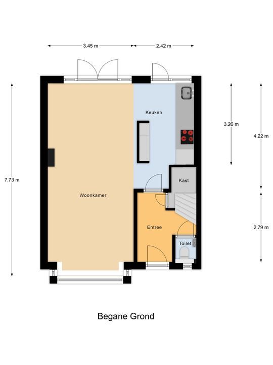 van Hardenbroeklaan 44, Rijswijk plattegrond-2