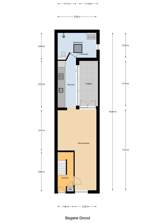 Minderbroerstraat 39, Delft plattegrond-0