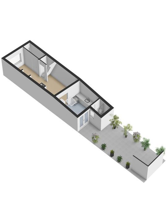 Donkerstraat 58, Delft plattegrond-1