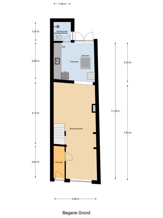 Donkerstraat 58, Delft plattegrond-2