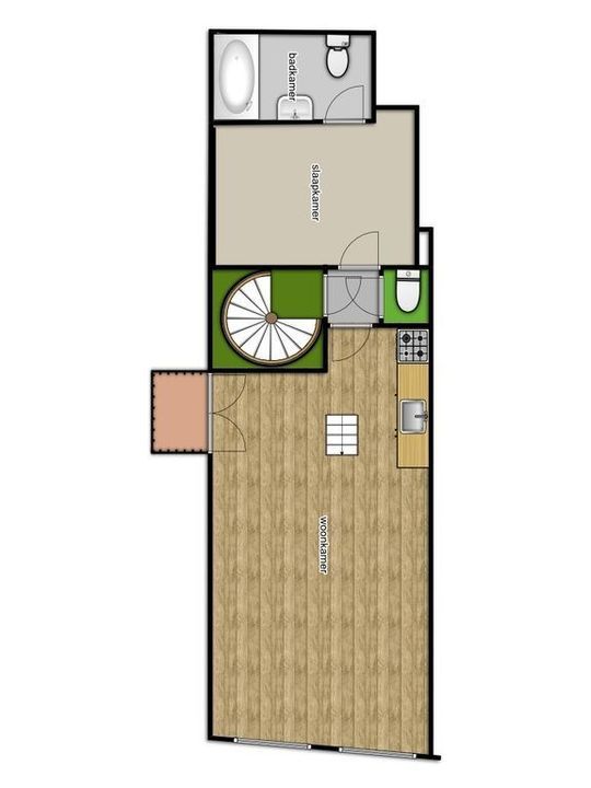 Pieterstraat 7, Delft plattegrond-0