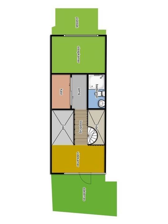 Pieterstraat 7, Delft plattegrond-1