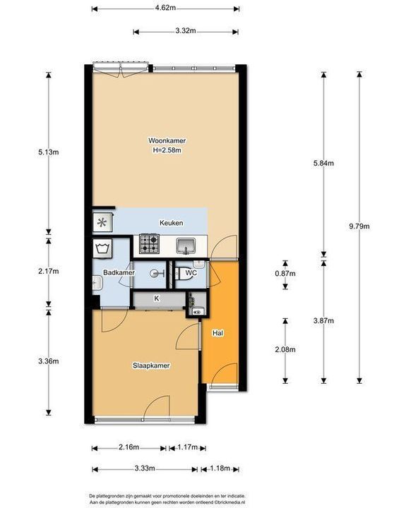 Paradijspoort 27, Delft plattegrond-0