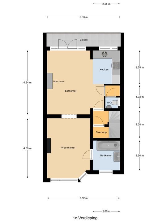 Hugo de Grootstraat 298, Delft plattegrond-2