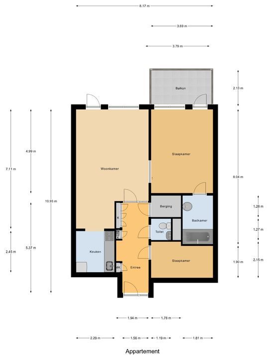 Bastiaanpoort 34, Delft plattegrond-0