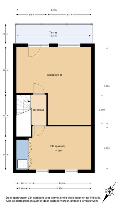 Laan van Bentvelsen 25 B, Delft plattegrond-2