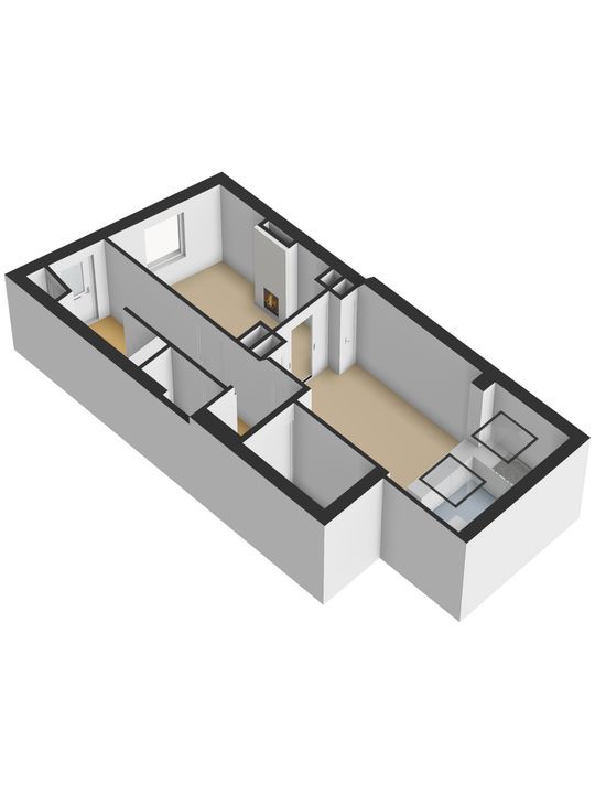 Brabantse Turfmarkt 16, Delft plattegrond-1