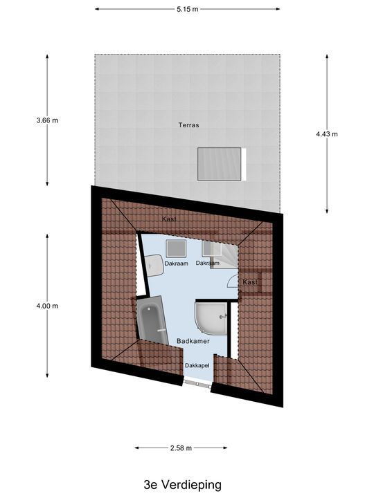 Brabantse Turfmarkt 16, Delft plattegrond-6