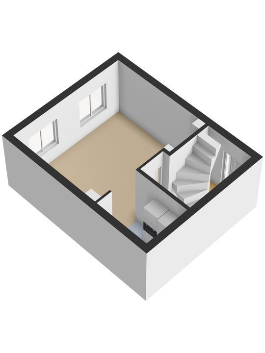 Koornmarkt 48 B, Delft plattegrond-1