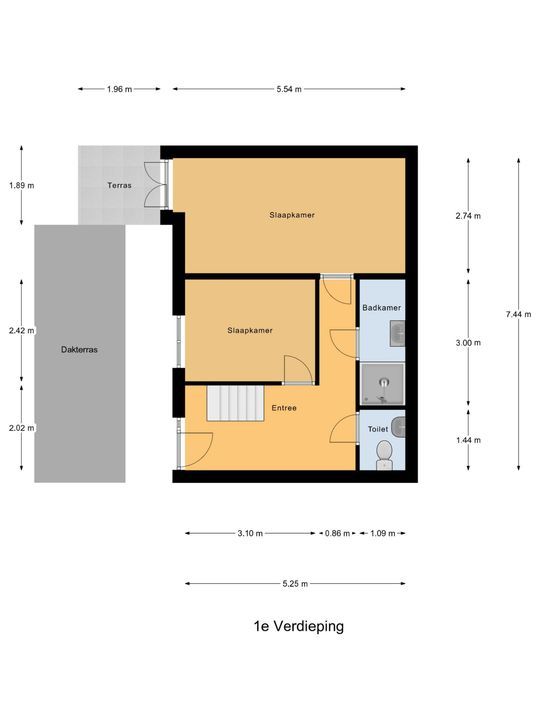 Koornmarkt 48 C, Delft plattegrond-0