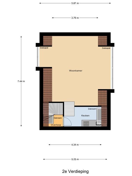 Koornmarkt 48 C, Delft plattegrond-2