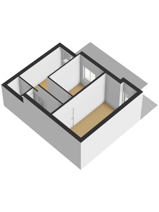 Koornmarkt 48 C, Delft plattegrond-1