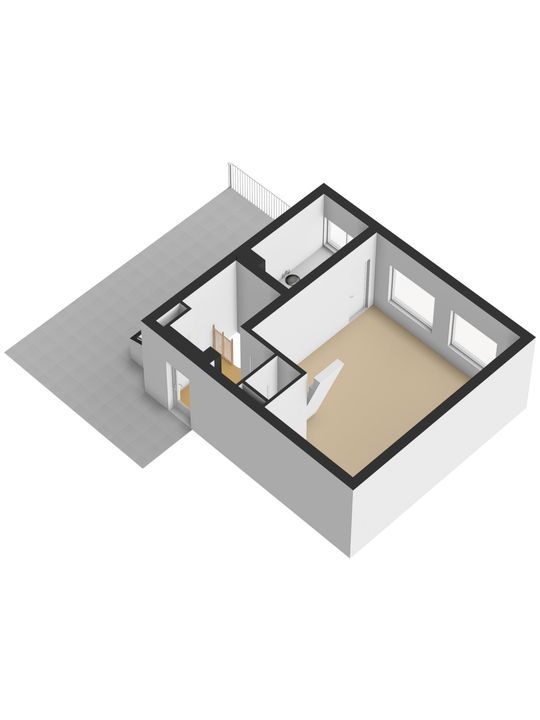 Koornmarkt 48 D, Delft plattegrond-1