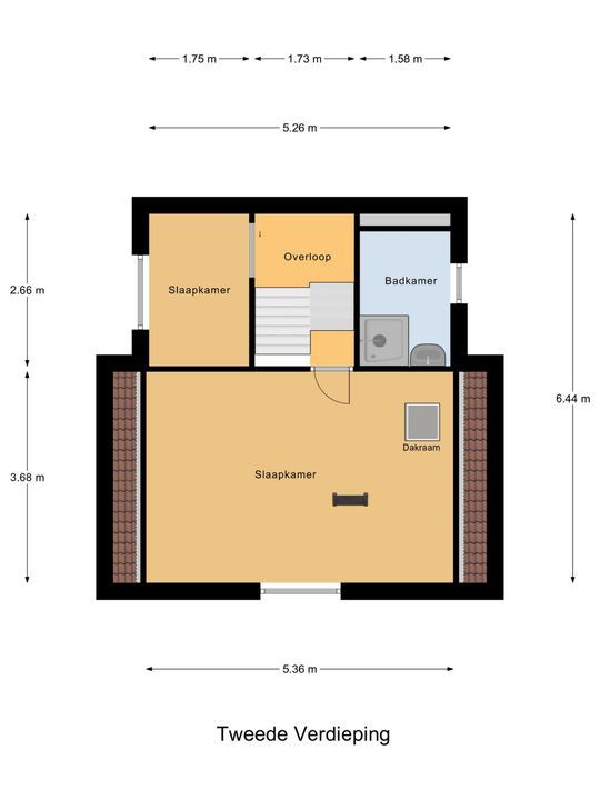 Koornmarkt 48 D, Delft plattegrond-2