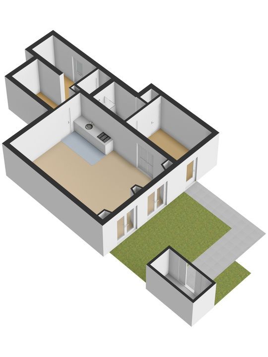 Koornmarkt 48 E, Delft plattegrond-1