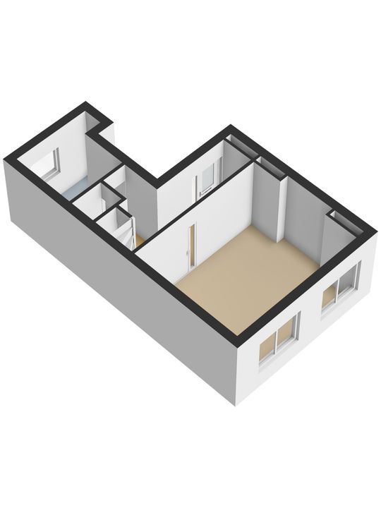 Koornmarkt 48 A, Delft plattegrond-1