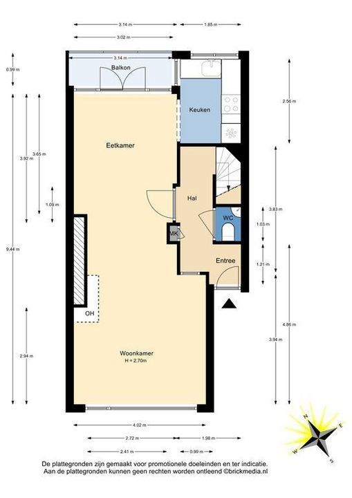 Oostsingel 31, Delft plattegrond-0