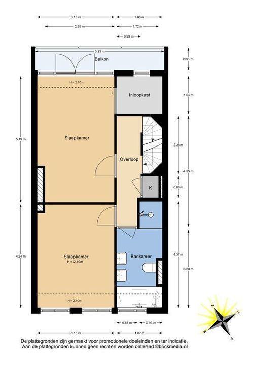 Oostsingel 31, Delft plattegrond-1