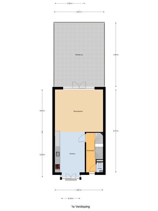 Molenweide 62, Delft plattegrond-2