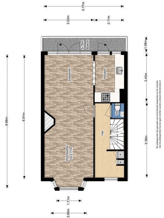 Westplantsoen 54, Delft plattegrond-1