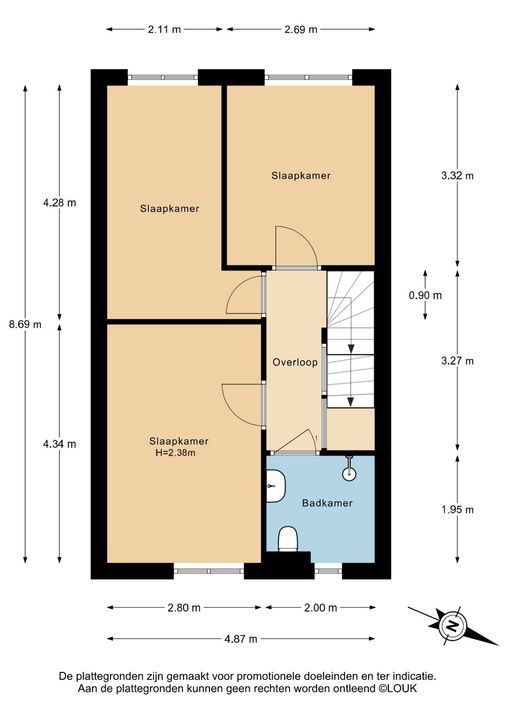 Roodborstlaan 40, Delft plattegrond-1
