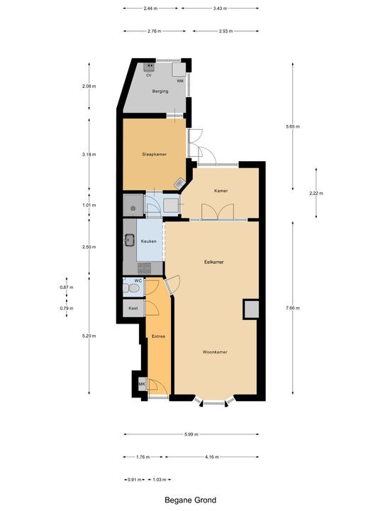 Van Bossestraat 35, Delft plattegrond-0