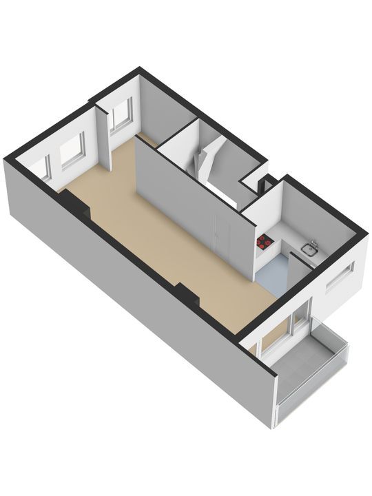 Oostsingel 12, Delft plattegrond-3