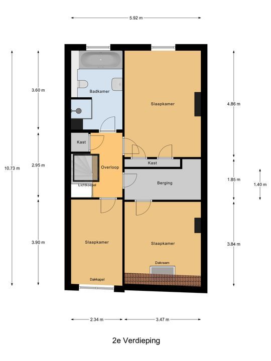 Oostsingel 12, Delft plattegrond-4