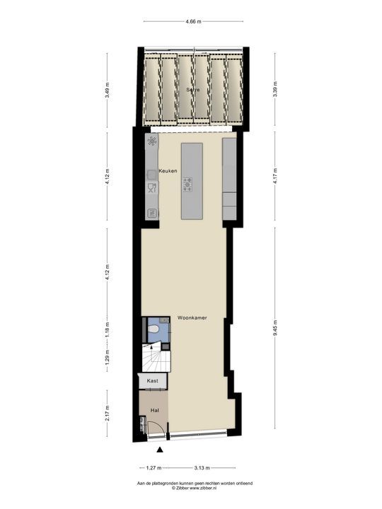 Voldersgracht 11, Delft plattegrond-0