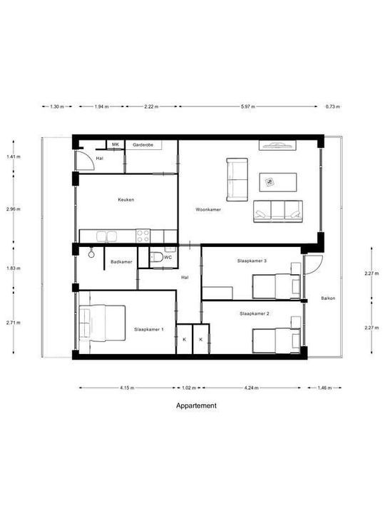 Arthur van Schendelplein 30, Delft plattegrond-0
