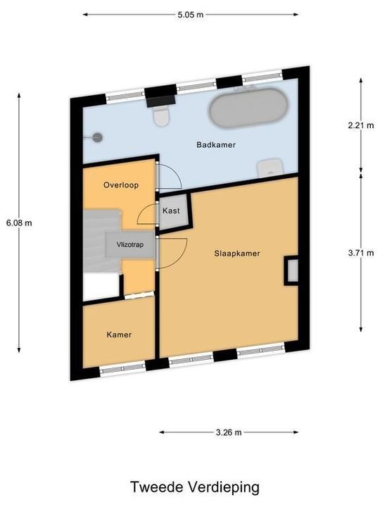 Kolk 16 A, Delft plattegrond-4