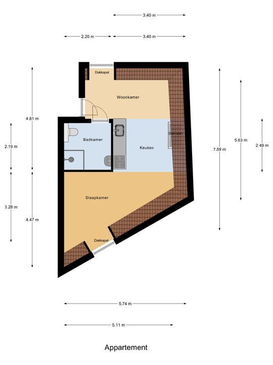 Vrouwenregt 13 E, Delft plattegrond-0