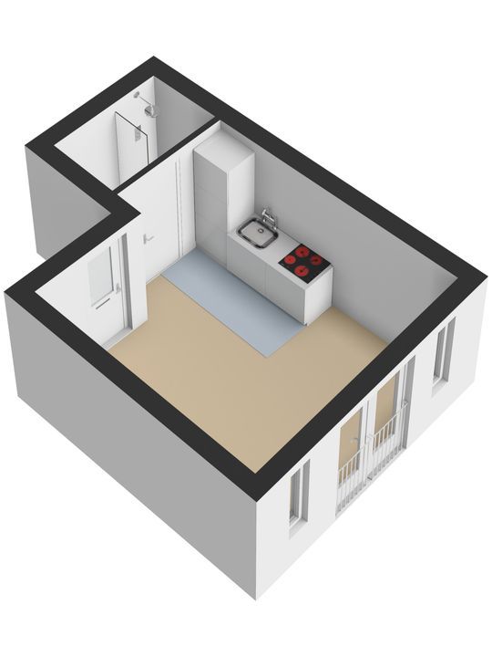Molstraat 46 B, Delft plattegrond-1