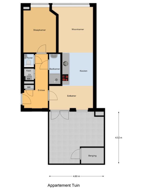 Simonsstraat 103 C, Delft plattegrond-2