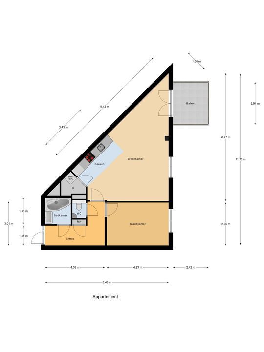 Nes 94, Pijnacker plattegrond-0