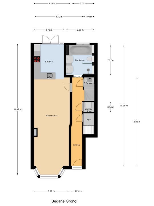 Caspar Fagelstraat 7 A, Delft plattegrond-0