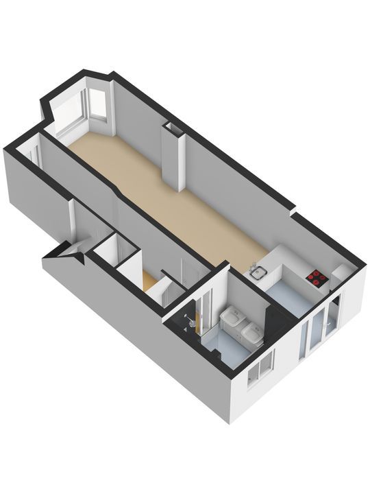 Caspar Fagelstraat 7 A, Delft plattegrond-1