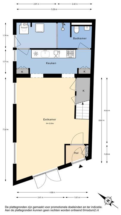 Oosteinde 214, Delft plattegrond-0
