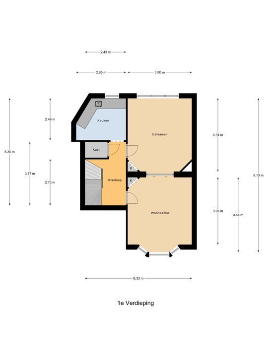 Simonsstraat 110, Delft plattegrond-2