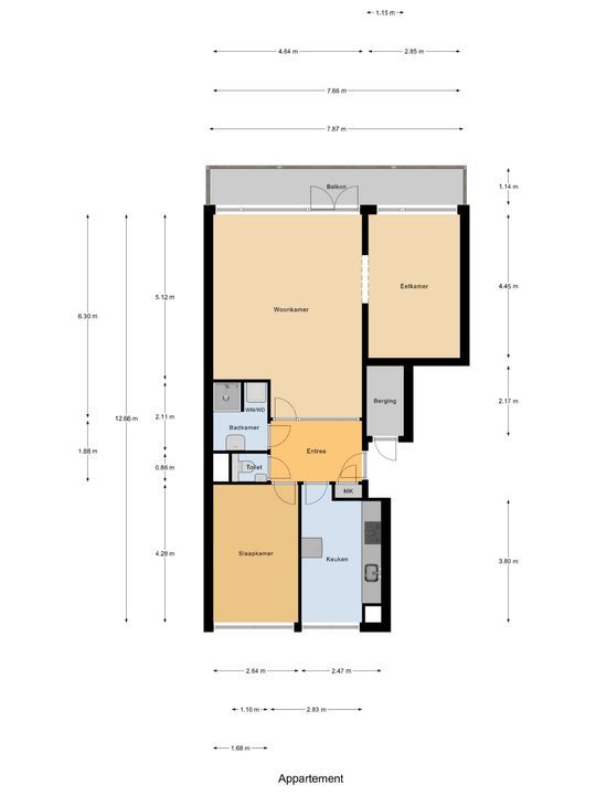 Roland Holstlaan 805, Delft plattegrond-0