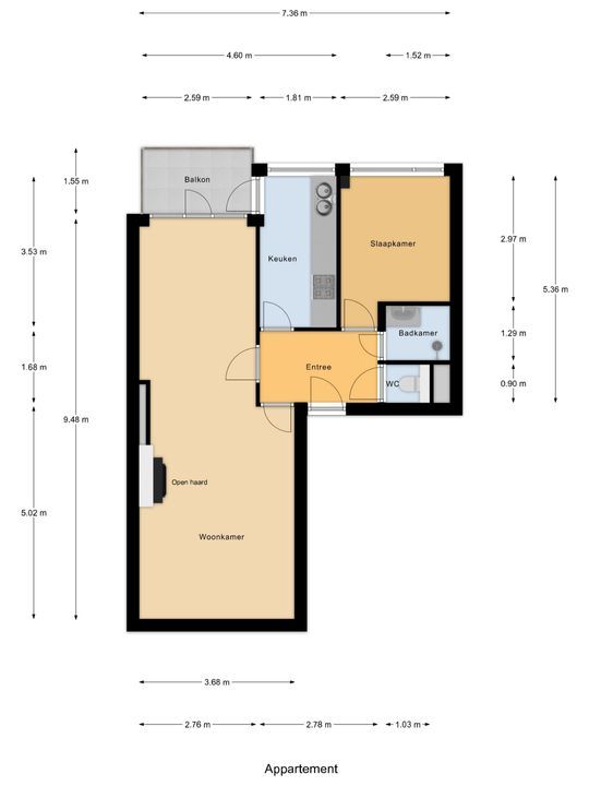 Prinses Beatrixlaan 280, Voorburg plattegrond-0
